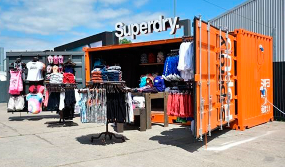 tienda pop up con contenedor